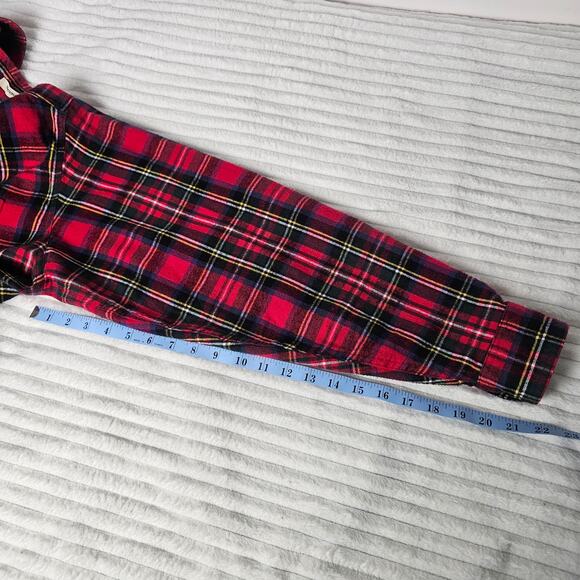L.L. Bean Men’s Red Plaid Flannel Shirt Large Traditional Fit Christmas Cotton - Picture 8 of 8